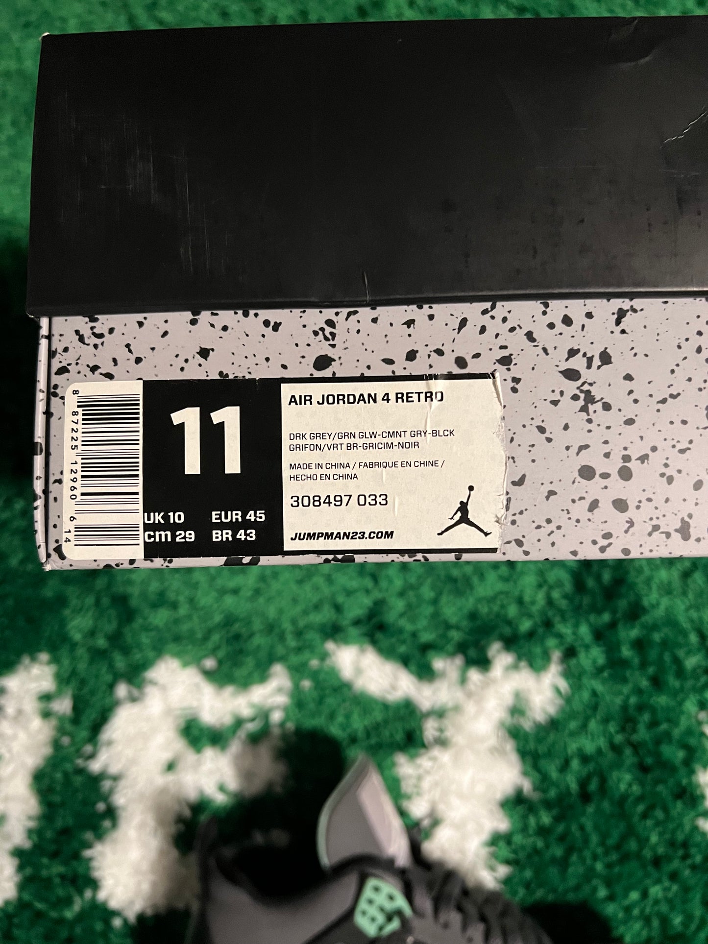 Jordan 4 Retro Green Glow - Size 11