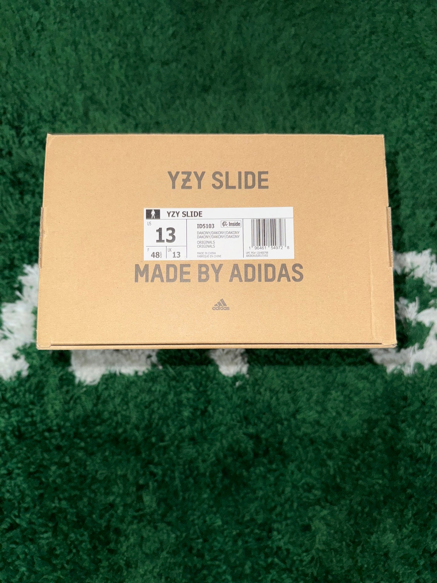 Adidas Yeezy Slide Dark Onyx - Size 13