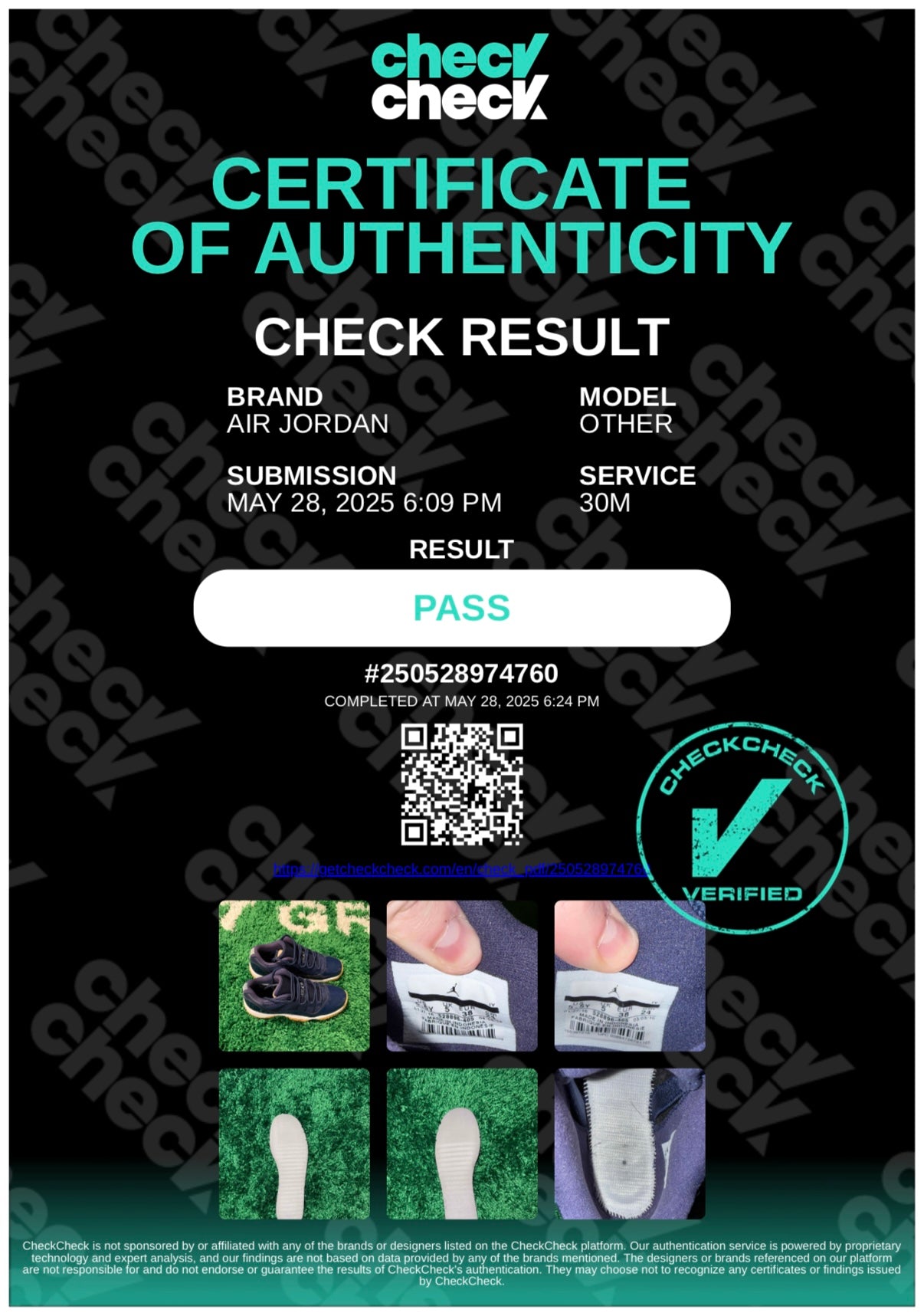 Jordan 11 Retro Low Midnight Navy (GS) - Size 5.5