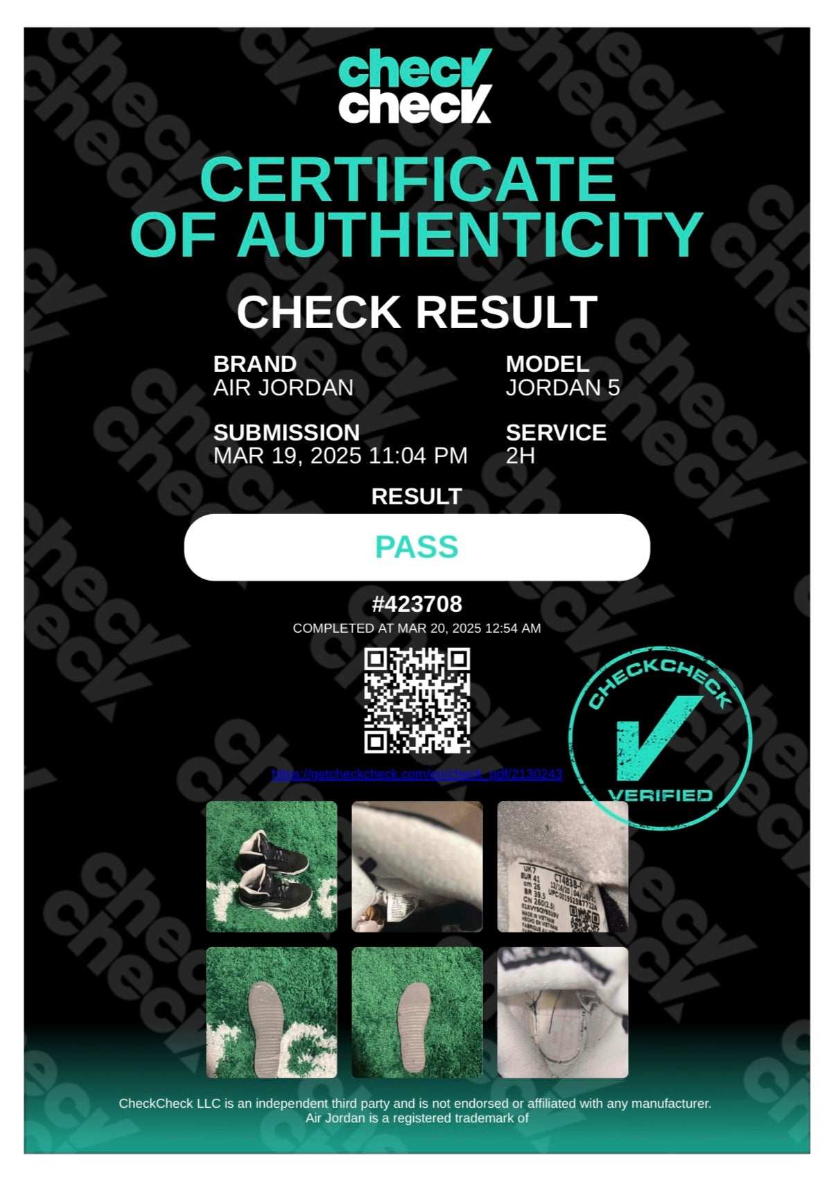 Jordan 5 Retro Moonlight (2021) - Size 8