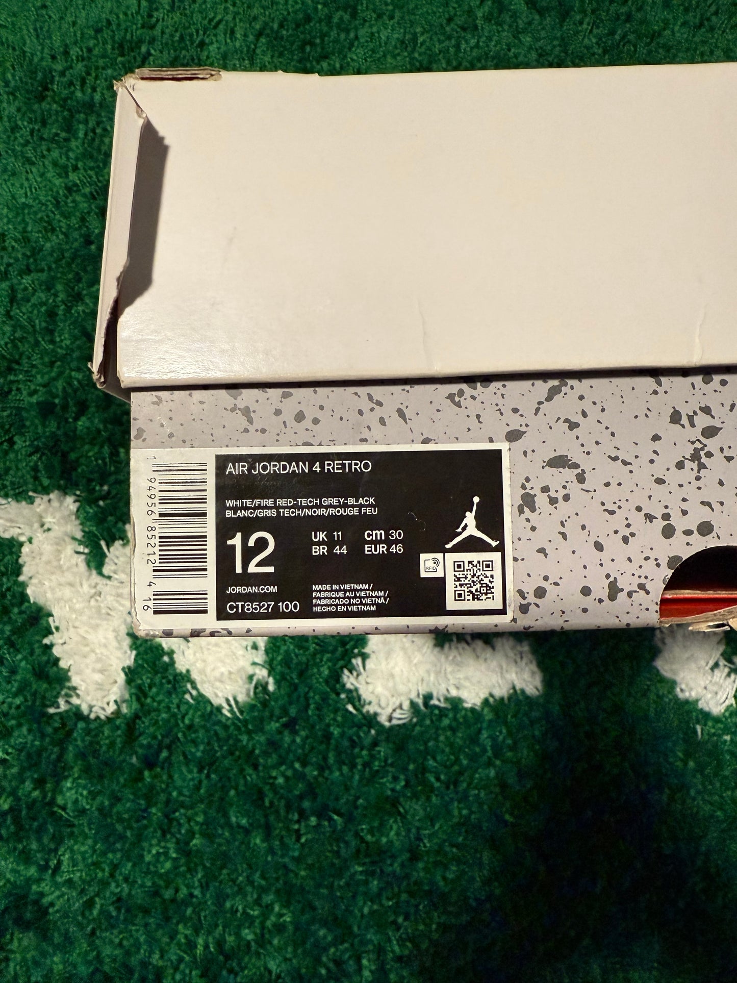 Jordan 4 Retro White Oreo (2021) - Size 12