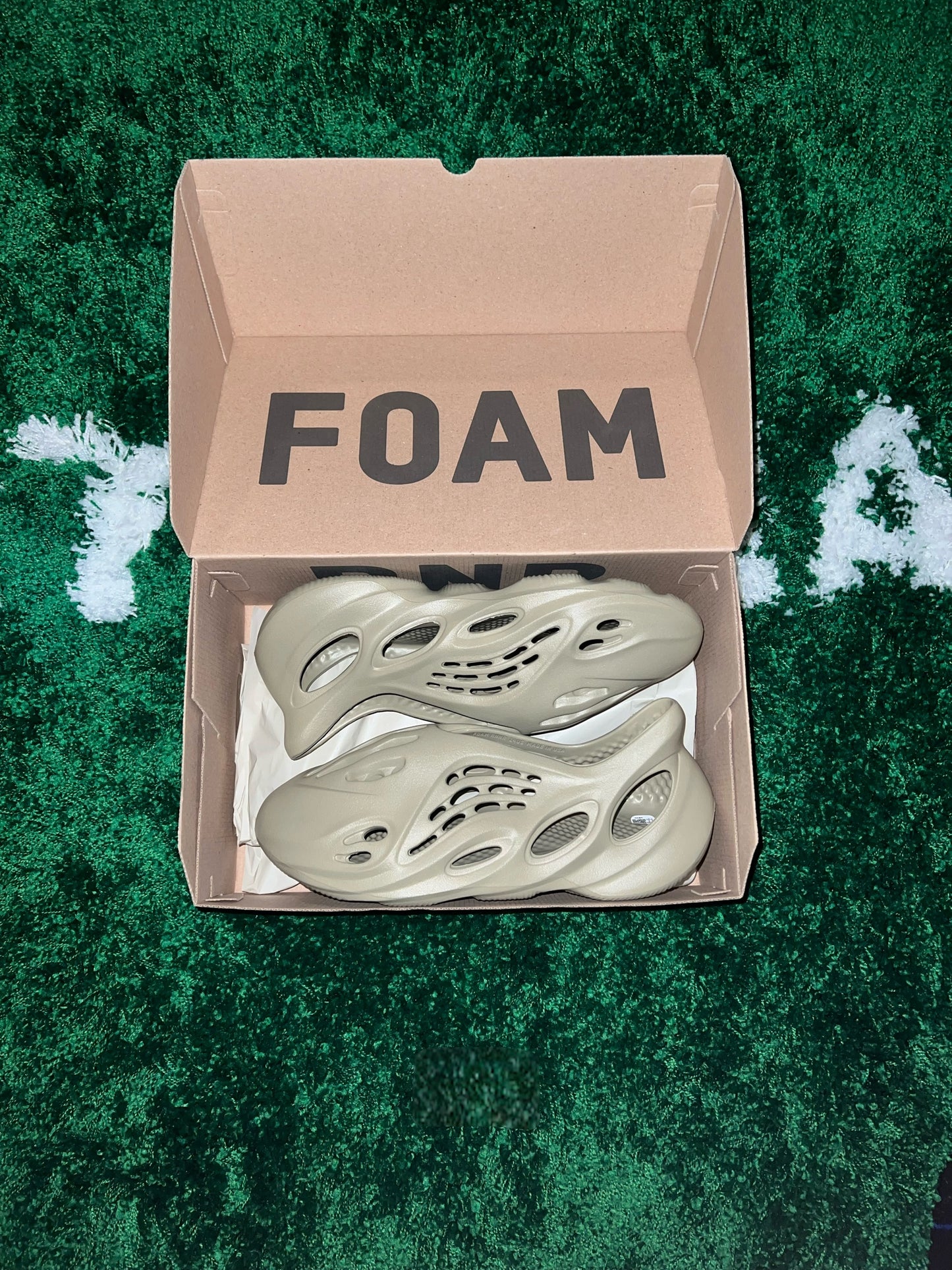 Yeezy Foam RNR Stone Salt - Size 14