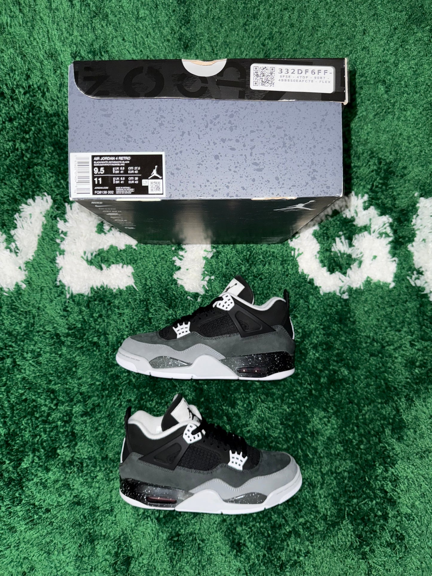Jordan 4 Retro Fear (2024) - Size 9.5