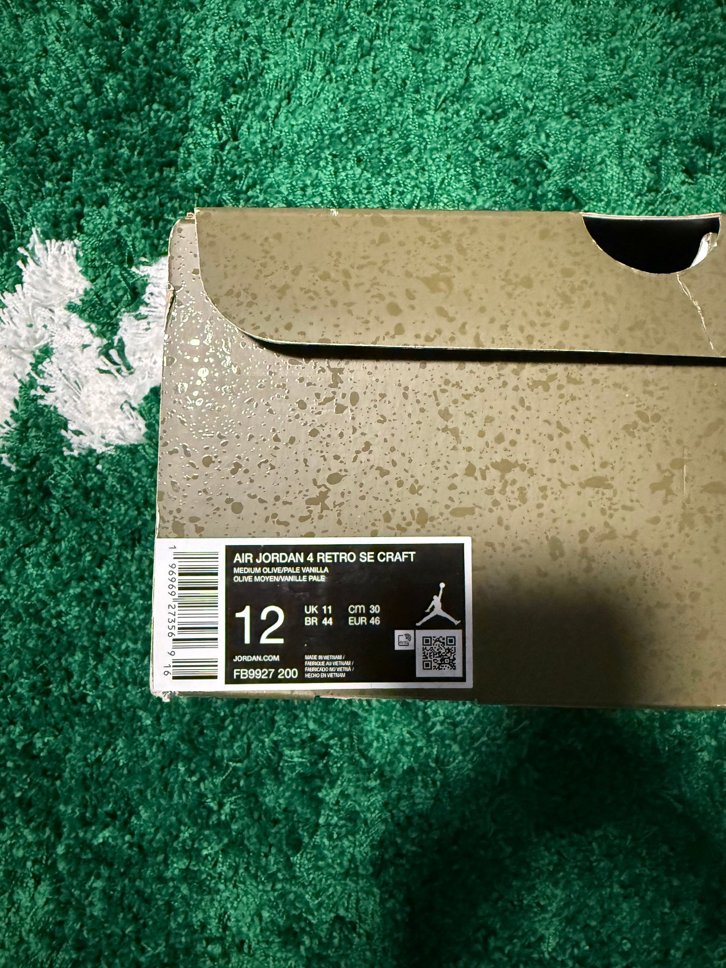 Jordan 4 Retro SE Craft Medium Olive - Size 12