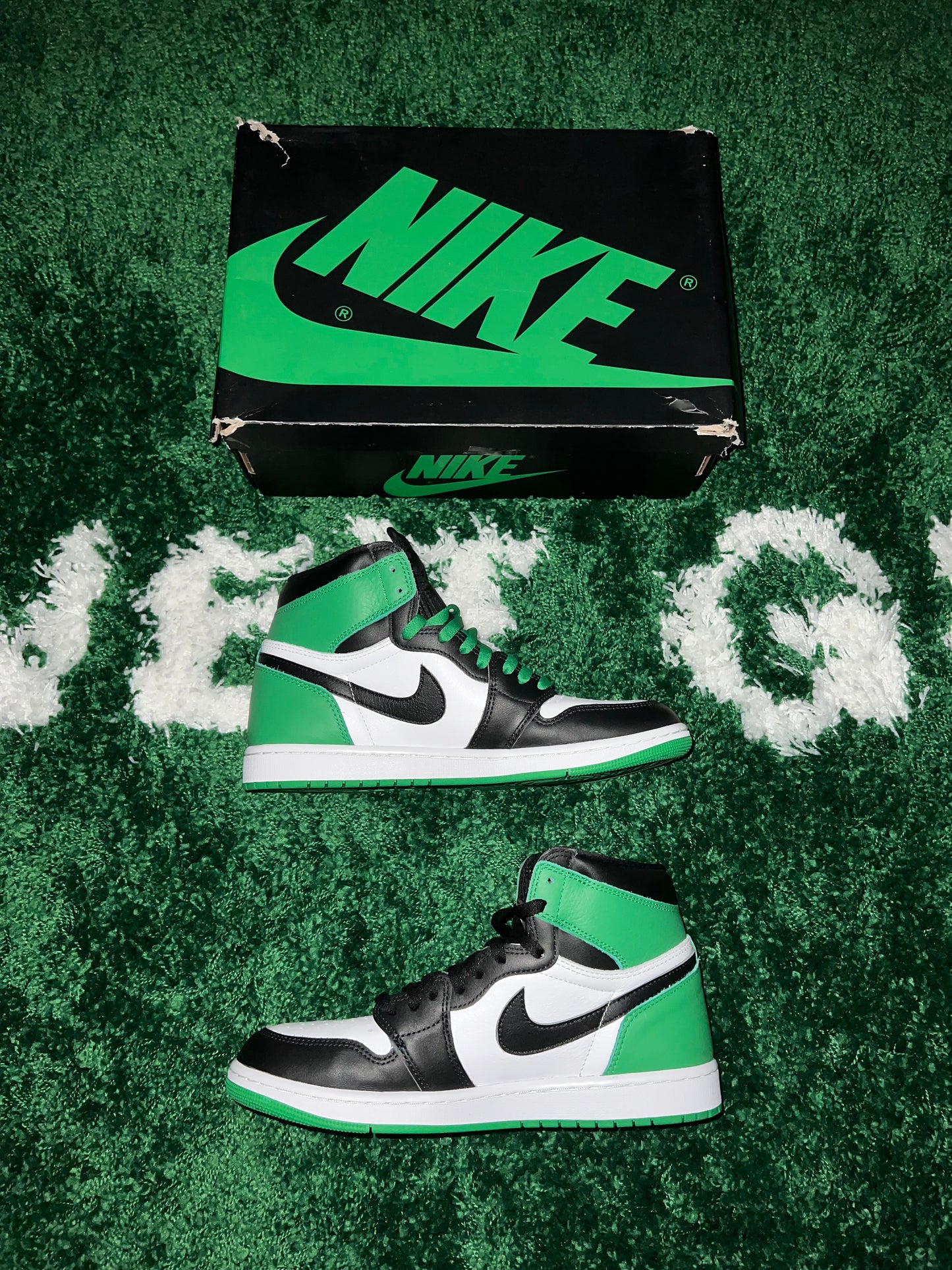 Jordan 1 Retro High OG Lucky Green - Size 10.5
